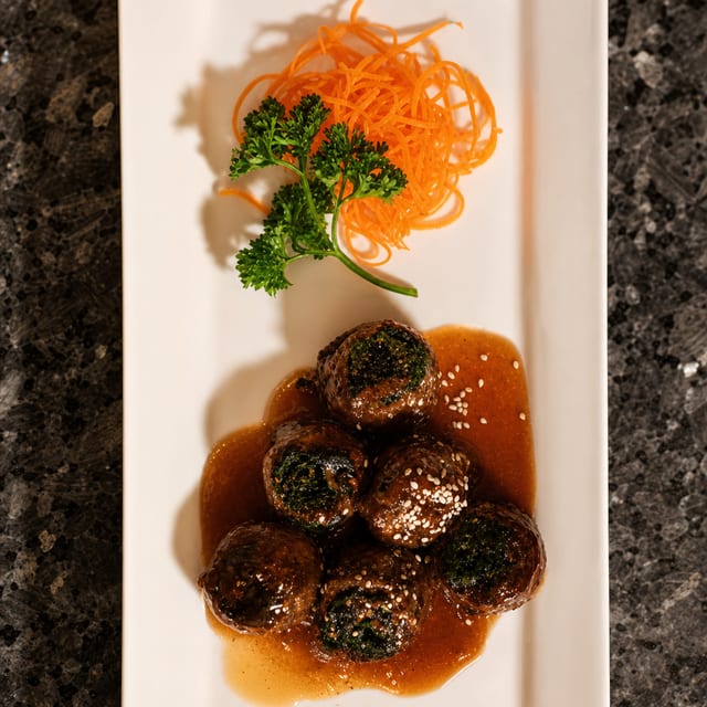 Beef Negamaki.