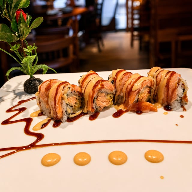 Salmon Fire Roll.